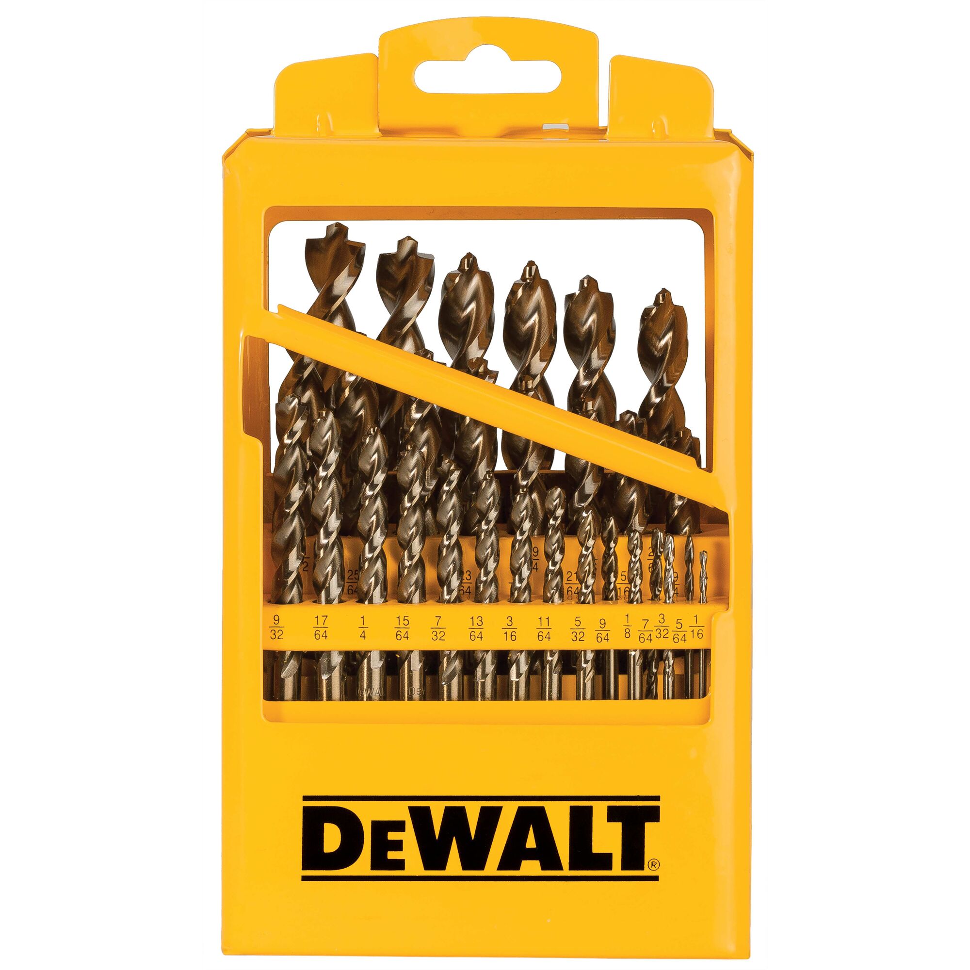 DEWALT DW1969 — Ensemble de 29 mèches PILOT POINT avec étui métallique 1 DW1969