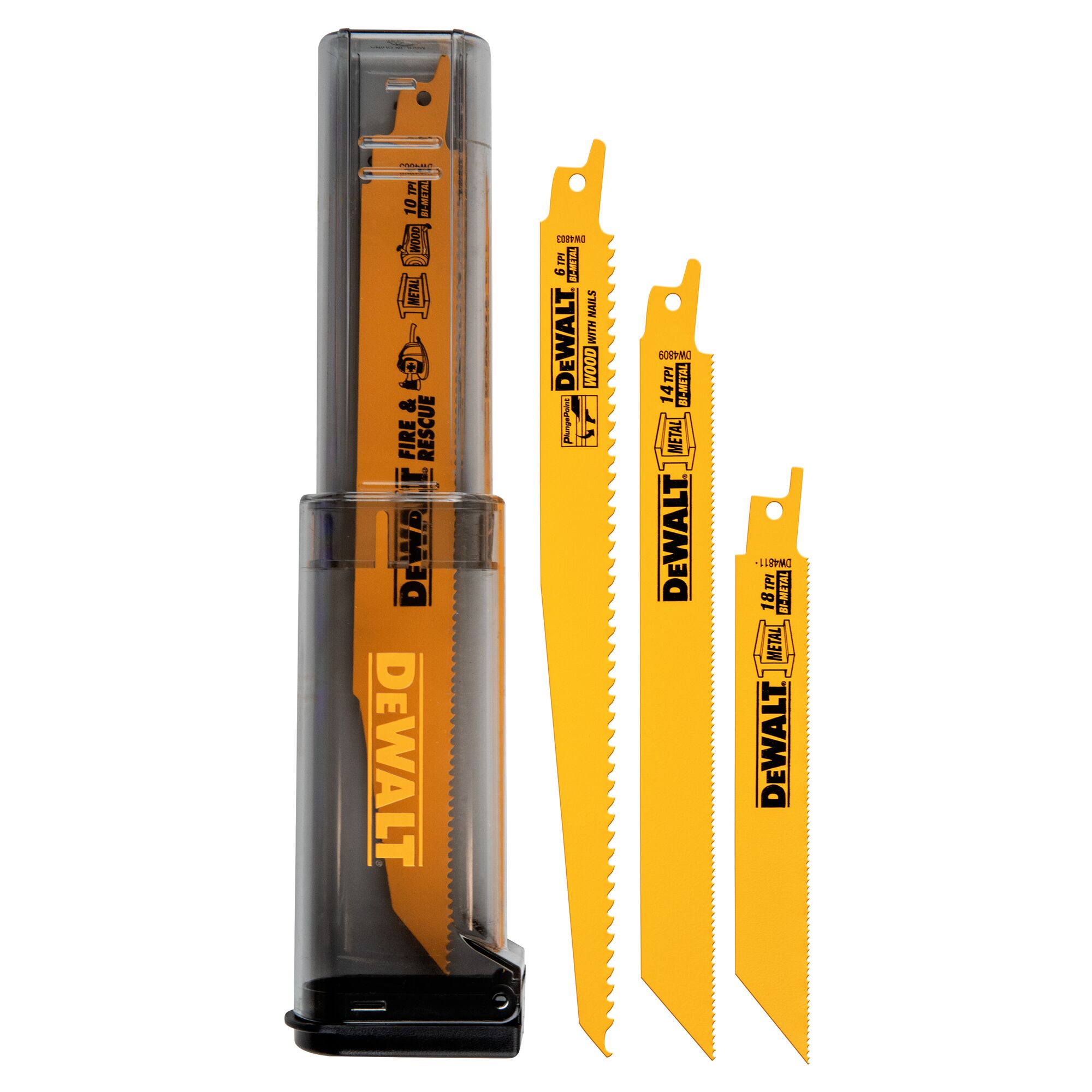 DEWALT DW4899 — Ensemble de 16 lames de scie alternative bimétalliques 1 DW4899