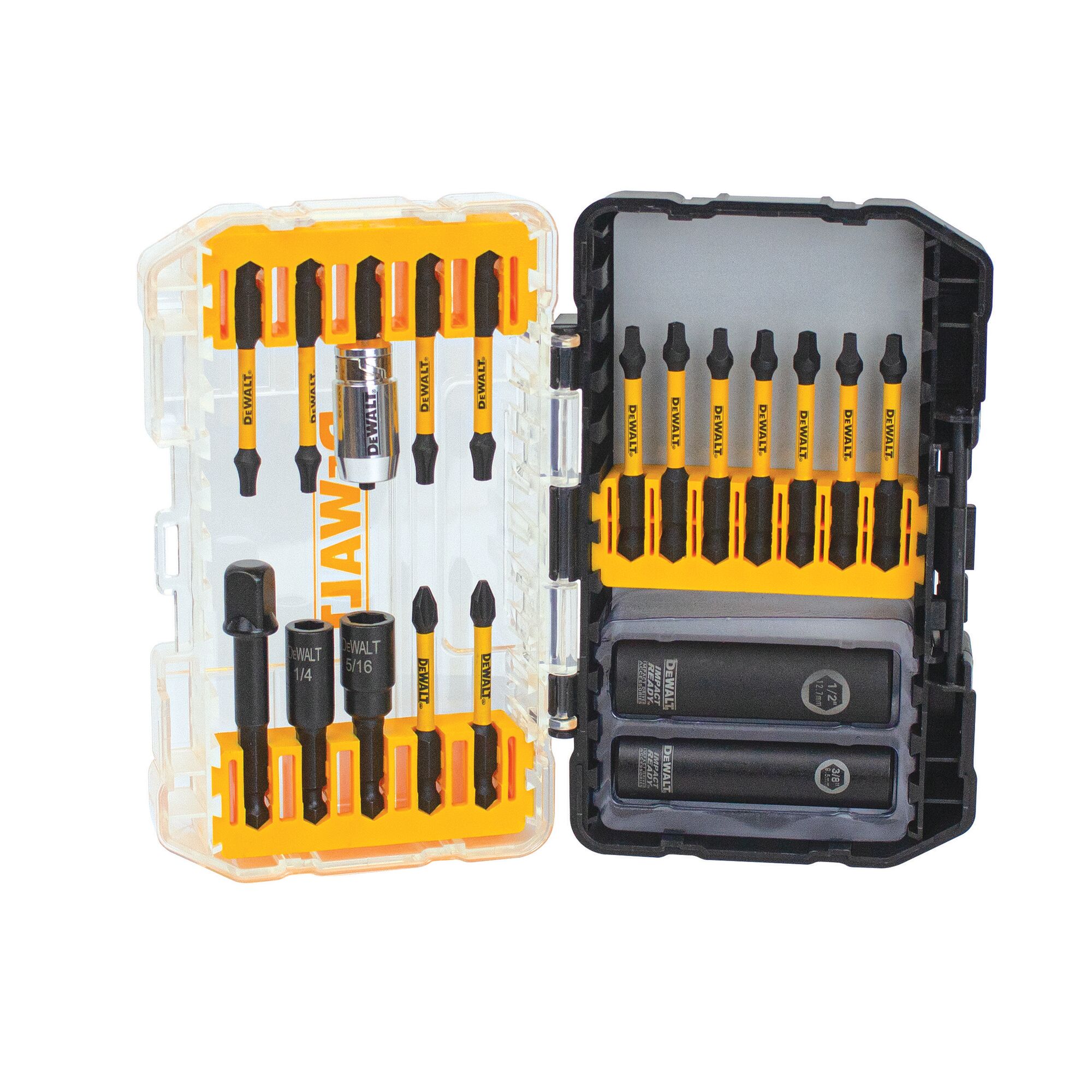 DEWALT DWA2T20C — Ensemble de 20 accessoires FLEXTORQ IMPACT READY avec boîtier 1 DWA2T20C
