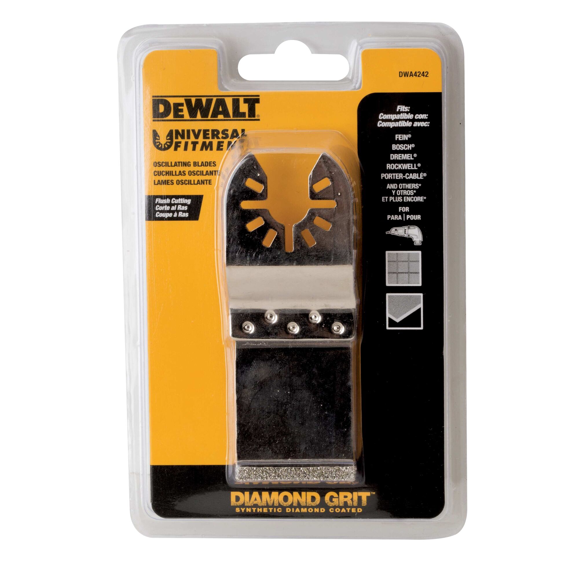 DEWALT DWA4242 — Lame oscillante au carbure pour retrait de coulis 2 DWA4242