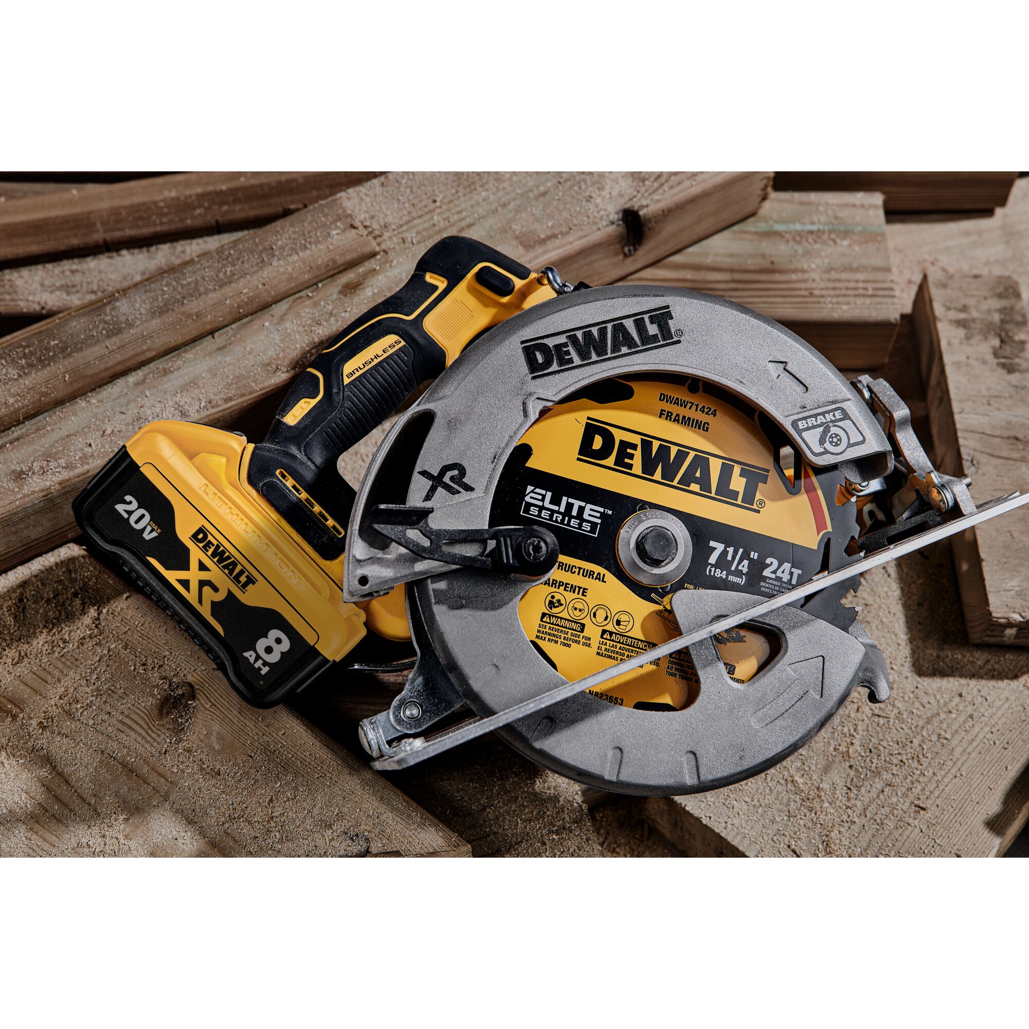 DEWALT DWAW71424 — Lame de scie circulaire ELITE SERIES, 7 1/4 po, 24 dents 4 DWAW71424