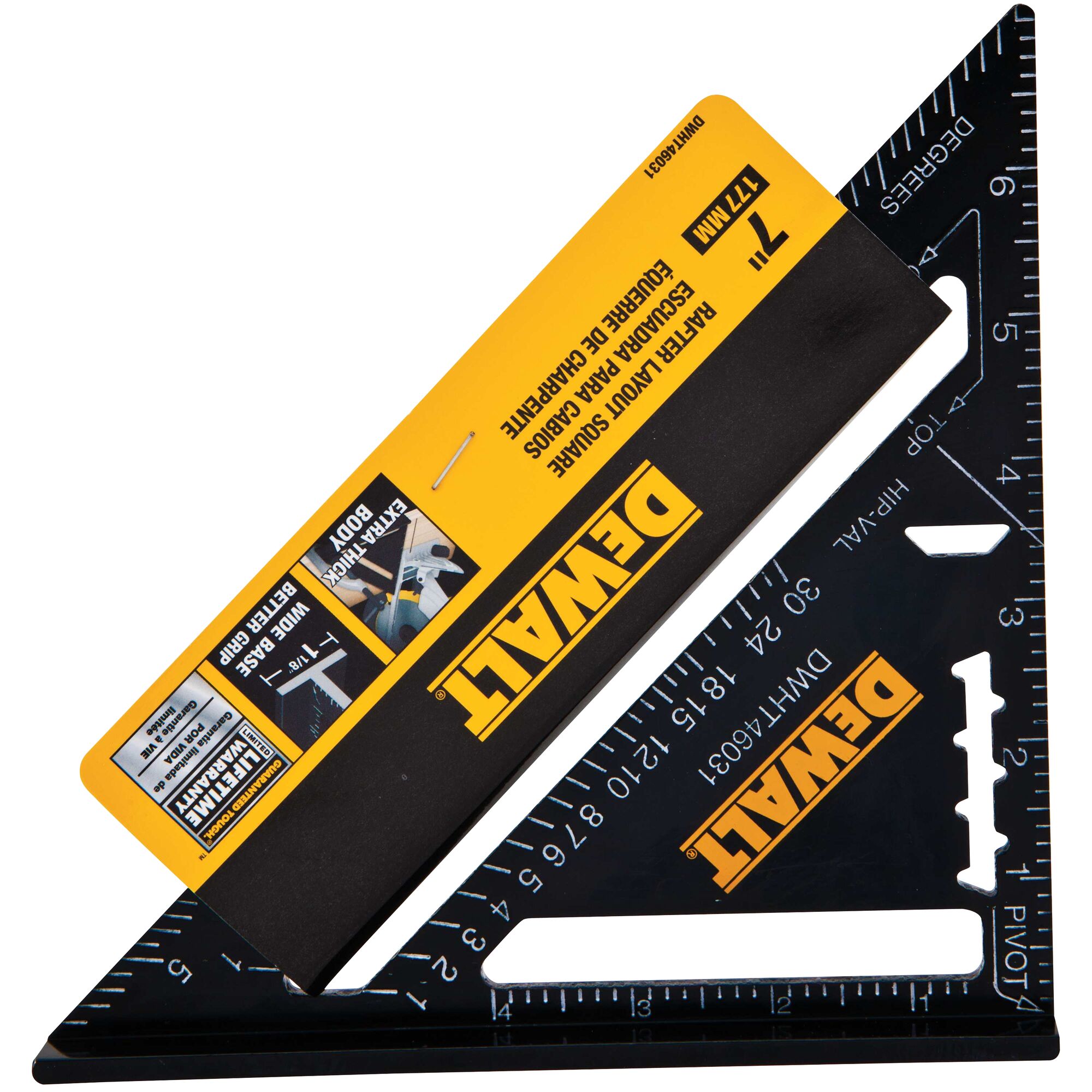 DEWALT DWHT46031 — Équerre de charpentier en aluminium, 7 po 2 Outil Dewalt DWHT46031