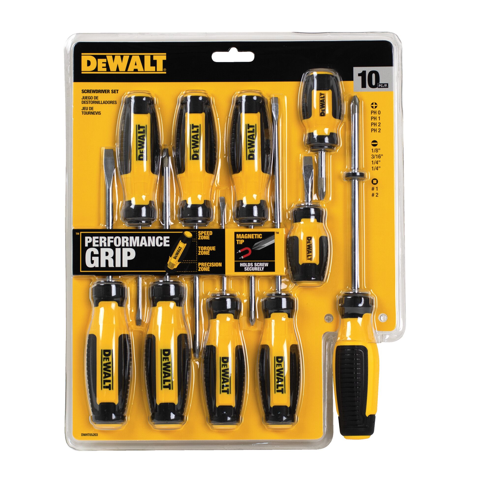 DEWALT DWHT65203 — Ensemble de dix tournevis 2 Outil Dewalt DWHT65203