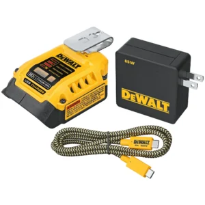 Ensemble de recharge USB-C pour batteries 20 V MAX et FLEXVOLT – DEWALT DCB094K — contenu de l’ensemble