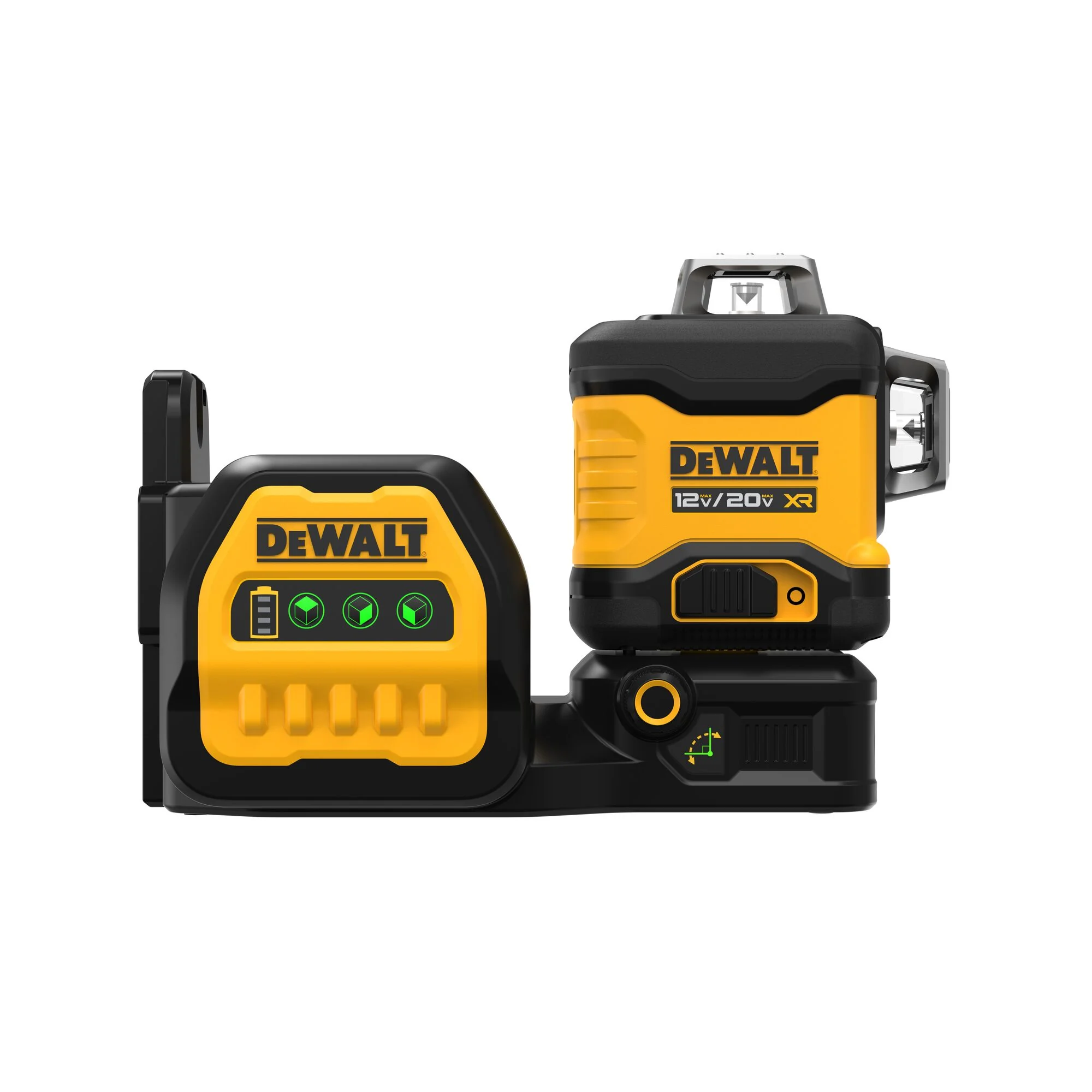 Laser vert à 3 plans de 360°, 20 V MAX – DEWALT DCLE34030GB 1 Laser vert à 3 plans de 360°, 20 V MAX – DEWALT DCLE34030GB – vue 1