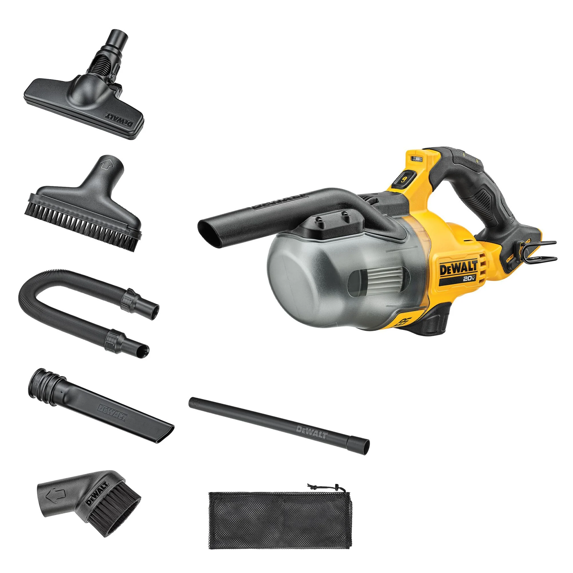 Aspirateur à main pour matières sèches 20 V MAX – DEWALT DCV501HB 4 Aspirateur à main pour matières sèches 20 V MAX – DEWALT DCV501HB — contenu de l’ensemble