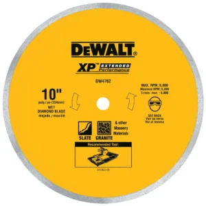 Lame diamantée pour carreaux et porcelaine de 10 po — DEWALT DW4762