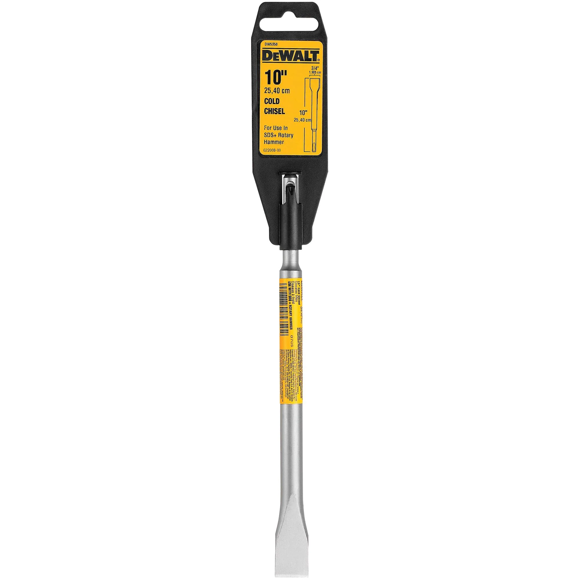 Burin plat SDS Plus de 10 po – DEWALT DW5350 2 Burin plat SDS Plus de 10 po — DEWALT DW5350