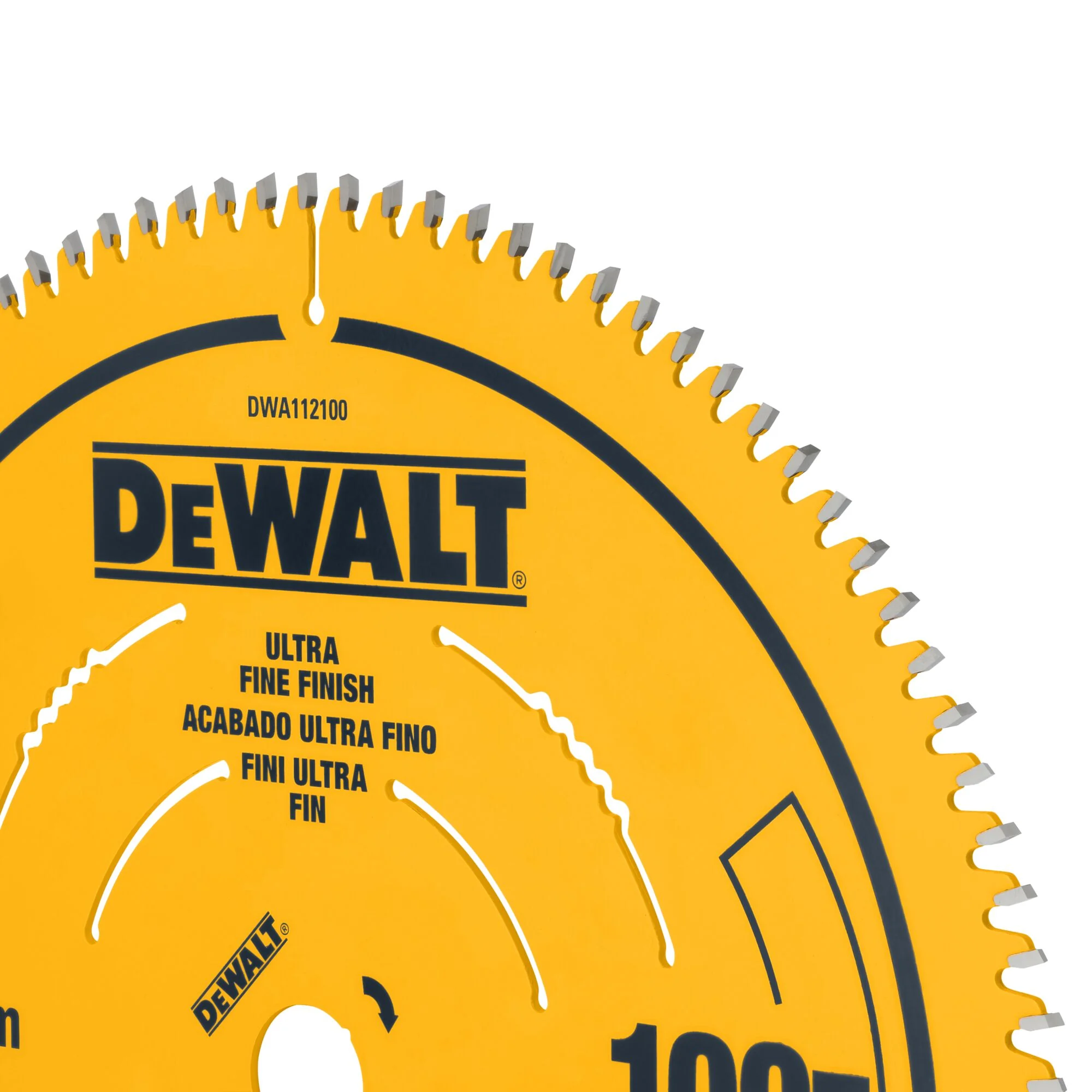 Lame de finition ultrafine de 12 po, 100 dents – DEWALT DWA112100 2 Lame de finition ultrafine de 12 po, 100 dents — DEWALT DWA112100