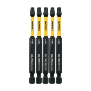 Embouts T25 ELITE SERIES de 3 1/2 po, paquet de 5 — DEWALT DWAFE3TX25IR5