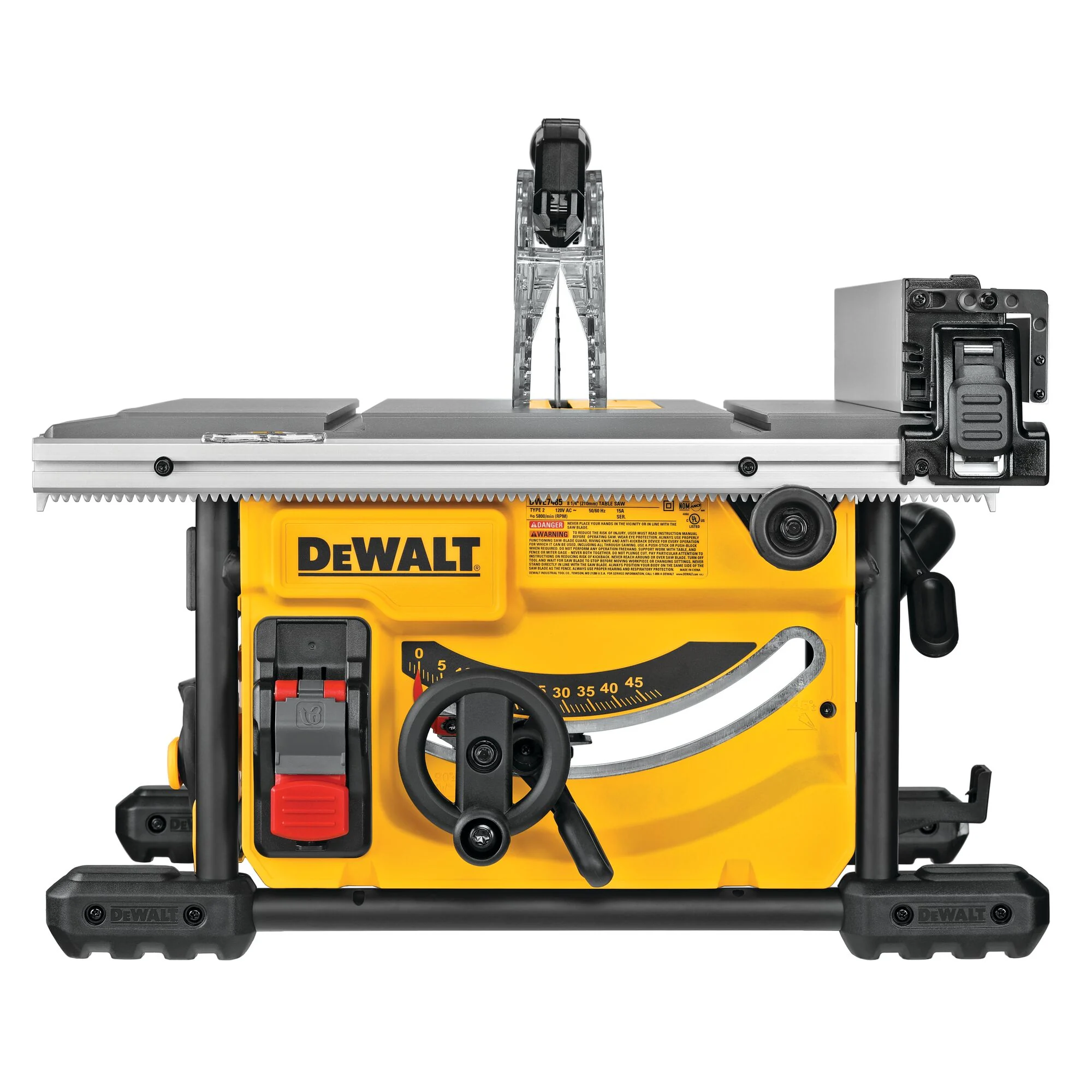 Banc de scie compact de 8 1/4 po, 15 A – DEWALT DWE7485R 1 Banc de scie compact de 8 1/4 po, 15 A — DEWALT DWE7485