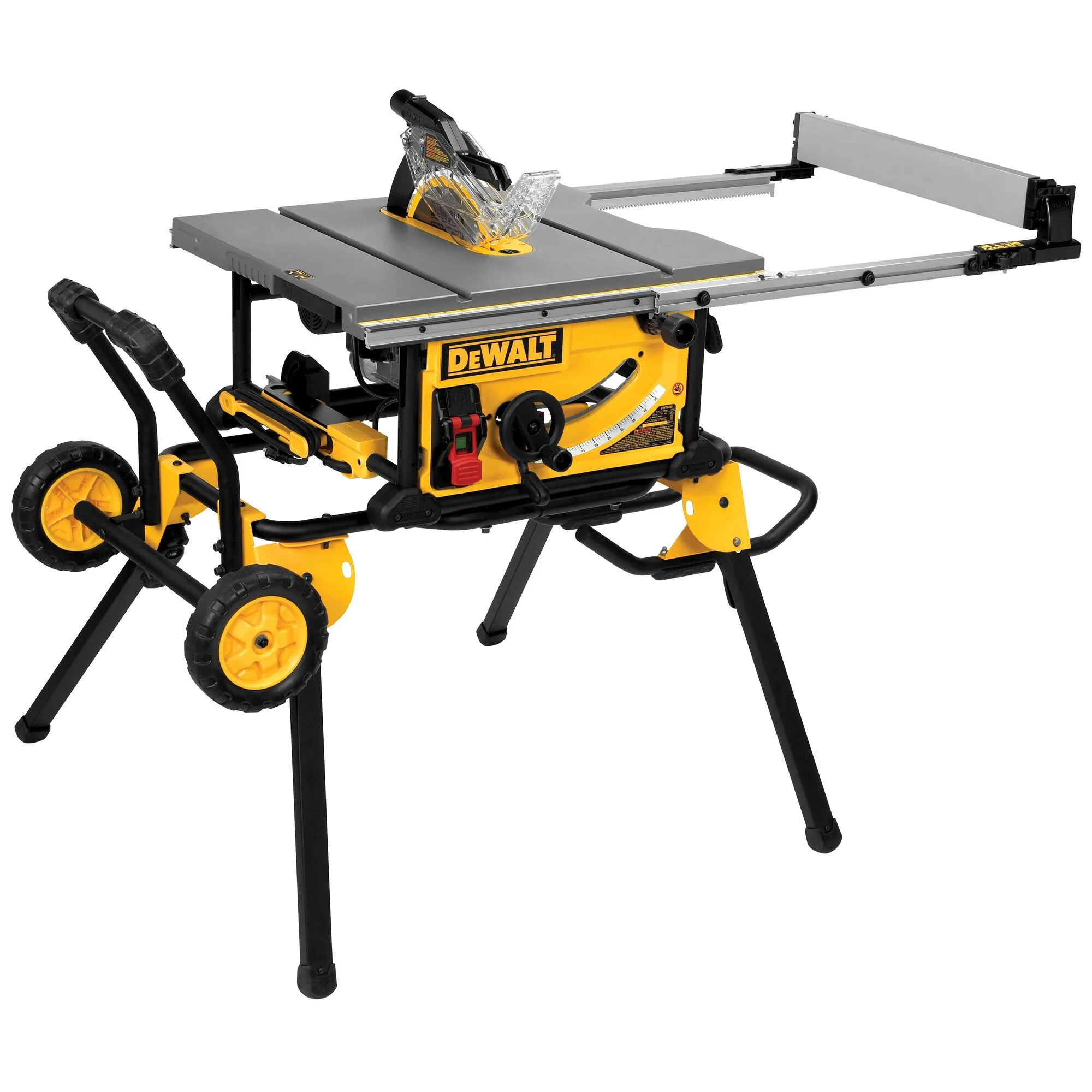 Banc de scie de 10 po avec support roulant – DEWALT DWE7491RSR 1 Banc de scie de 10 po avec support roulant — DEWALT DWE7491RS
