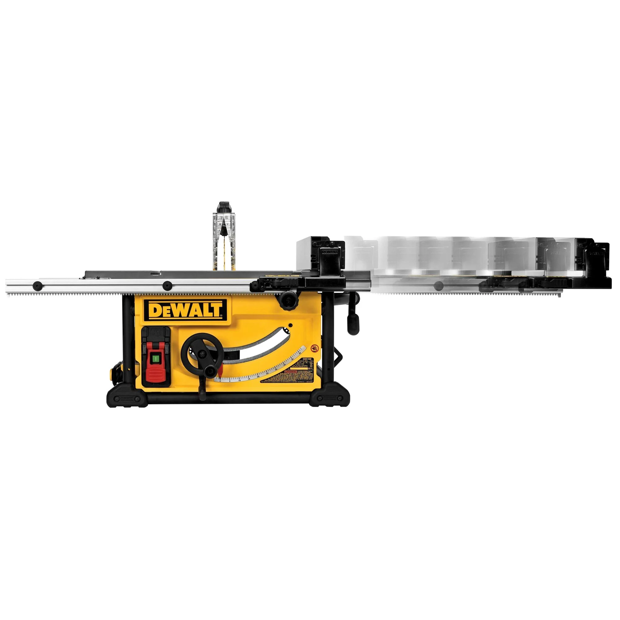 Banc de scie de 10 po avec support roulant – DEWALT DWE7491RSR 3 Banc de scie de 10 po avec support roulant — DEWALT DWE7491RS
