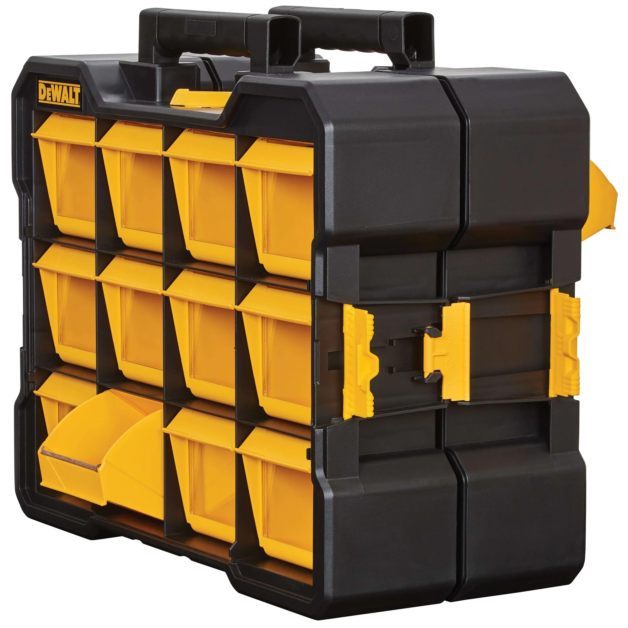 Organisateur PRO à 12 bacs basculants – DEWALT DWST14121 2 Organisateur PRO à 12 bacs basculants — DEWALT DWST14121