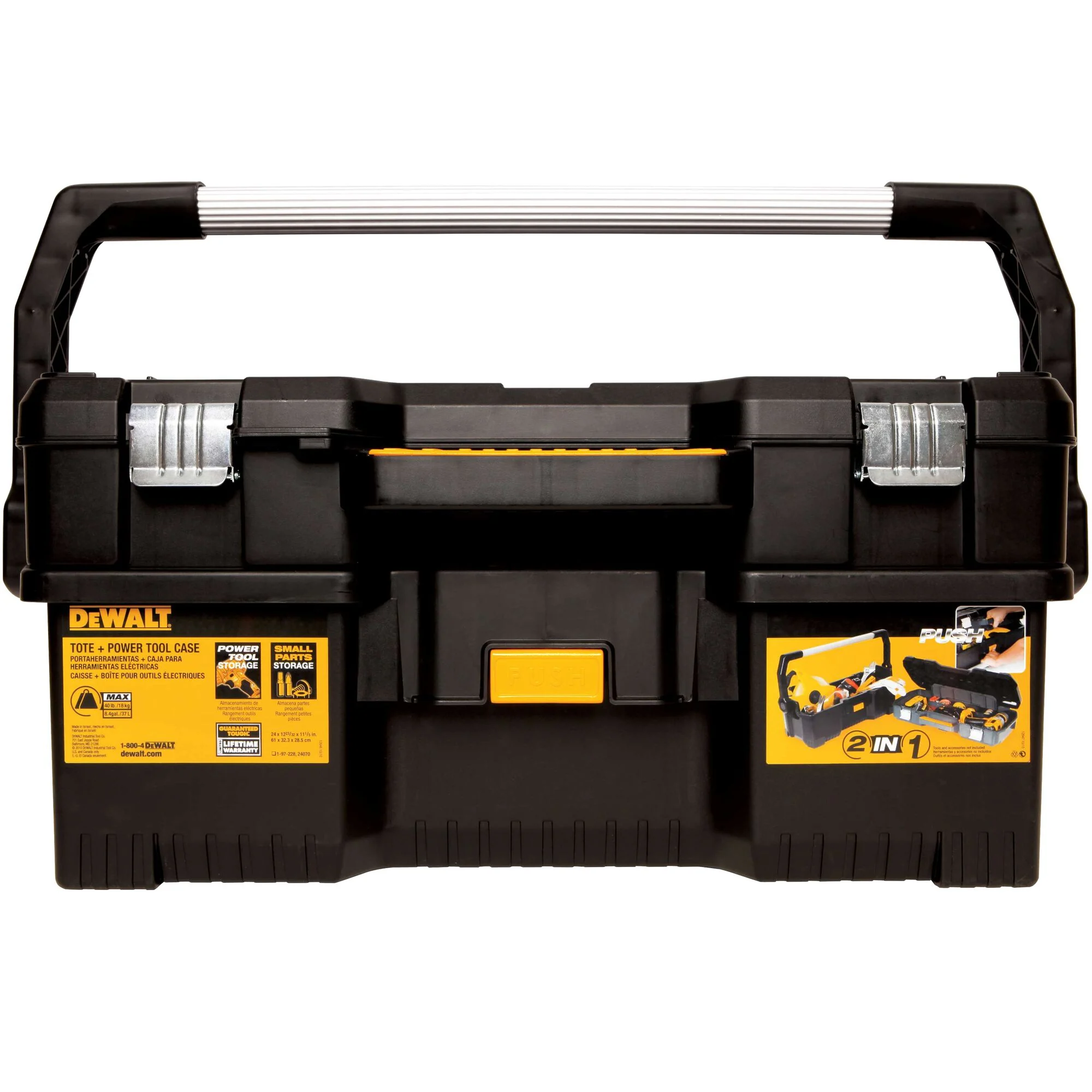 Bac porte-outils de 24 po avec coffre amovible – DEWALT DWST24070 3 Bac porte-outils de 24 po avec coffre amovible — DEWALT DWST24070